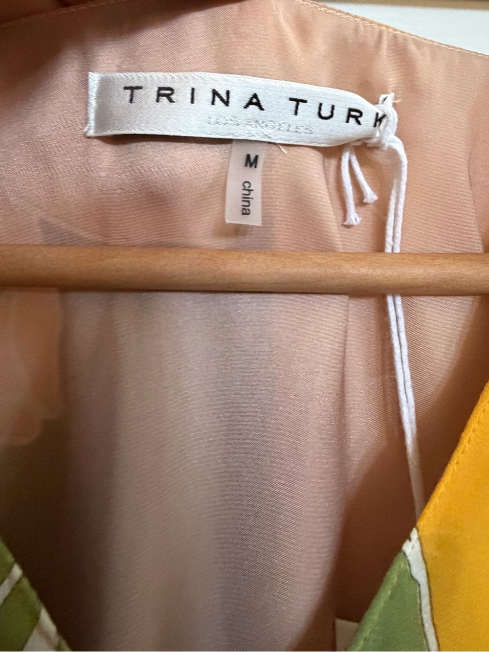 Trina Turk "Love Caftan" Floral Print Chiffon Dress - Picture 2 of 5